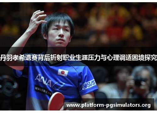 丹羽孝希退赛背后折射职业生涯压力与心理调适困境探究 丹羽孝希退赛背后折射职业生涯压力与心理调适困境探究